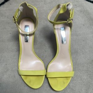 INC Leather Lime Green/Yellow Sandals- 6.5